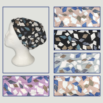 Bandana poliéster efecto seda. 55. Mosaico. Surtidos