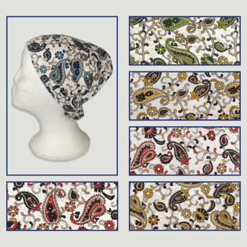 Bandana poliéster efecto seda. 59. Paisley. Surtidos