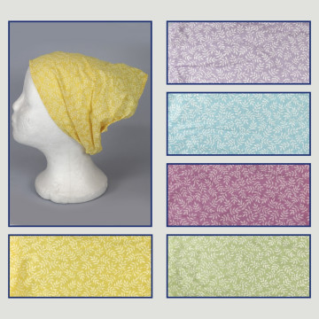 Bandana en coton. 74. Fleurs. Assortis.