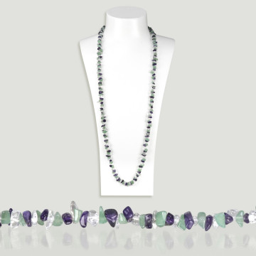 Chip necklace. 90cm. Mixed.