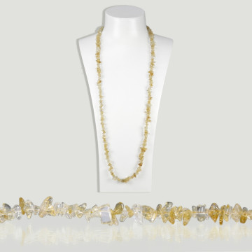 Collar chip. 90cm. Cuarzo Citrino.