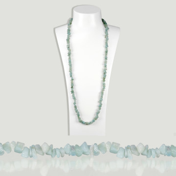 Collar chip. 90cm. Amazonita.