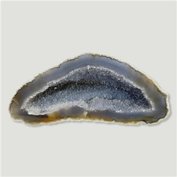 Géode d'Agate Naturelle. Qualité A. 5 x 12 x 5 cm env. 