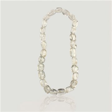 Collar mineral elástico rod Cristal roca