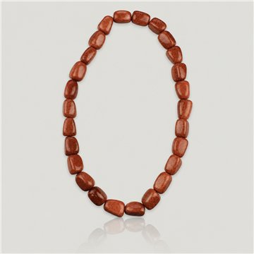 Collar mineral elástico rodado de 40cm. Aventurina