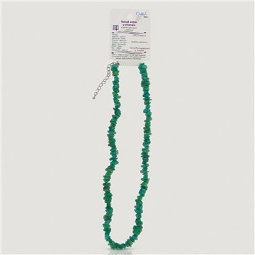 Horoscope chip necklace. Vigo - Russian Amazonite.