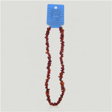 Collier de puces de chakra. Sacra - Carnéole.