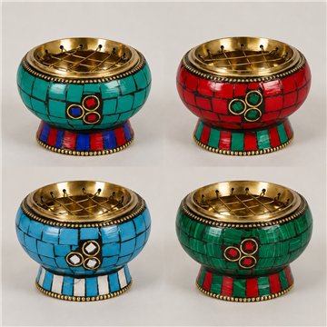 Quemador hierro con tapa 7x5cm colores surtidos