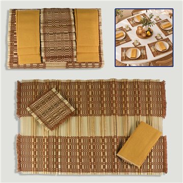 Set 6 Salva manteles + servilletas y posavasos. 41x32cm