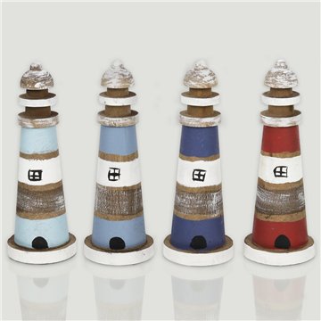 Faro madera antique. Surtidos. 4,5x12cm