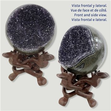 Bola Geoda Amatista. 2,054kg. 12,4cm aprox