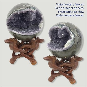 Bola Geoda Amatista. 1,802kg. 11cm aprox