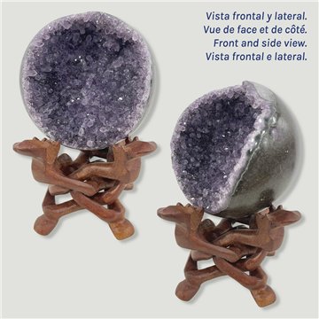 Bola Geoda Amatista. 1,61kg. 12,5cm aprox