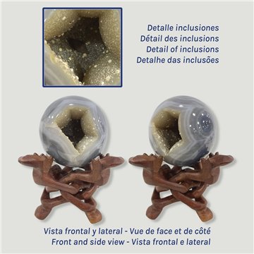Bola Geoda Amatista. 0,976kg. 9,4cm aprox