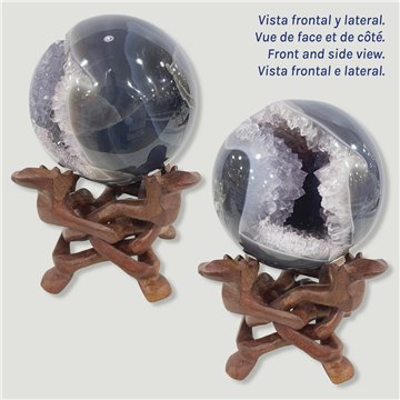 Bola Geoda Amatista. 1,99kg. 11,5cm aprox