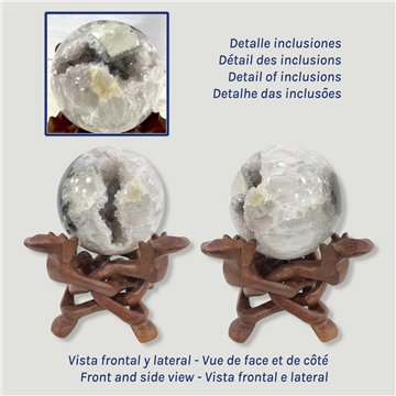 Bola Geoda Amatista. 1,056kg. 9,3cm aprox
