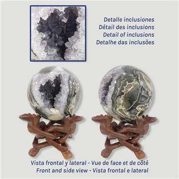 Bola Geoda Amatista. 1,63kg. 10,9cm aprox