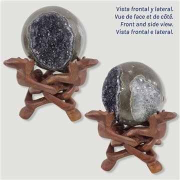 Bola Geoda Amatista. 1,11kg. 9,5cm aprox