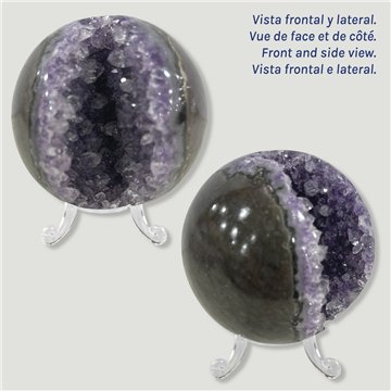 Bola Geoda Amatista. 0,448kg. 7,8cm aprox