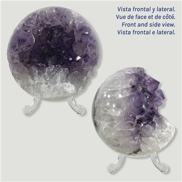 Bola Geoda Amatista. 0,406kg. 7,3cm aprox