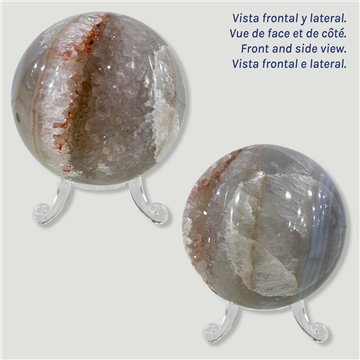 Bola Geoda Amatista. 0,376kg. 6,6cm aprox