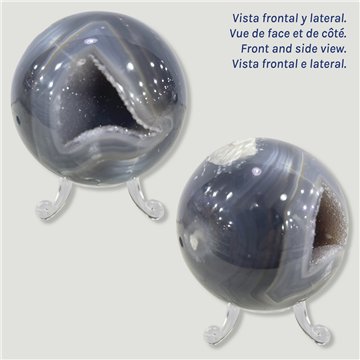 Bola Geoda Amatista. 0,376kg. 6,6cm aprox
