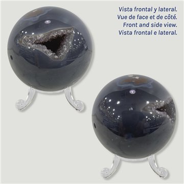 Bola Geoda Amatista. 0,316kg. 6,2cm aprox