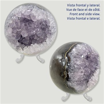 Bola Geoda Amatista. 0,968kg. 9,3cm aprox
