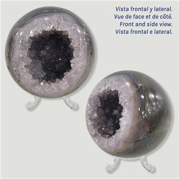 Bola Geoda Amatista. 0,838kg. 9,1cm aprox