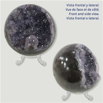 Bola Geoda Amatista. 0,614kg. 8,1cm aprox