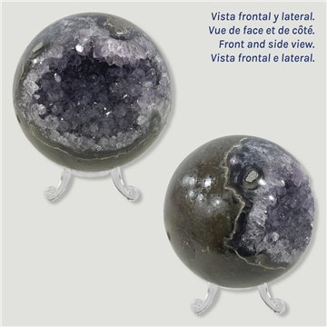 Bola Geoda Amatista. 0,738kg. 8,2cm aprox