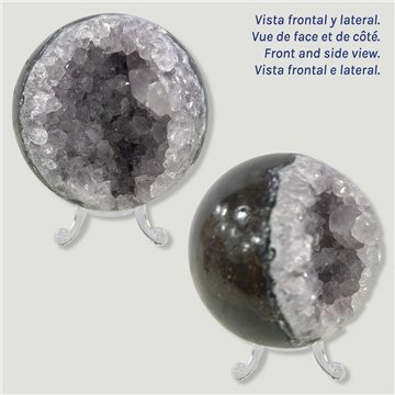 Bola Geoda Amatista. 0,648kg. 8,2cm aprox