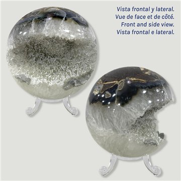 Bola Geoda Amatista. 0,406kg. 7,1cm aprox
