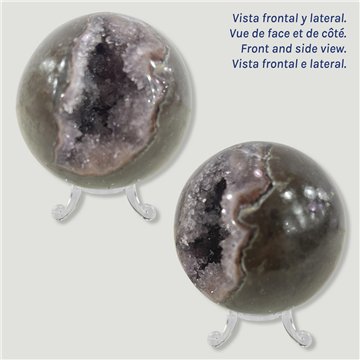 Bola Geoda Amatista. 0,286kg. 6,1cm aprox