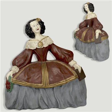 Ménine contemporaine résine 27x38cm