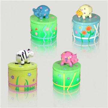 Caixa Animais Resina 10x8cm Vários Modelos
