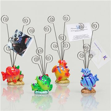 Porta-cartões Peixe Cor Resina 24cm Vários Modelos