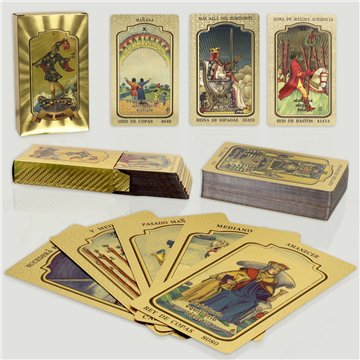 TAROT CARDS. Cartas de Tarot PVC. Español. 7x12cm