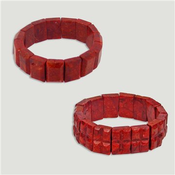 Bracelet élastique. Corail Pomme. Modèles assortis