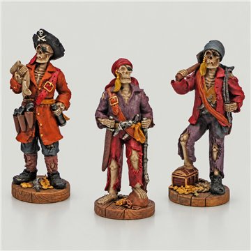 Figure Pirate skull Model 01. 6x14cm