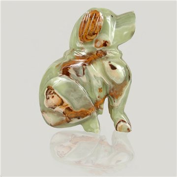 Perro ónix multigreen. Pakistán. 8 cm