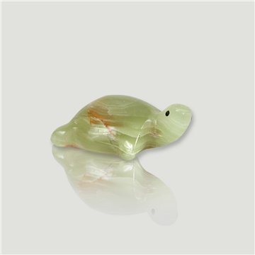 Multigreen Onyx Turtle, Pakistan. 8 cm