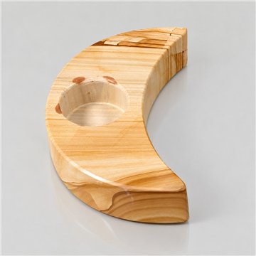 Pakistan Onyx Flower Candleholder, Paesina 14x9cm