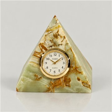 Pakistan Onyx Pyramid Watch, Multigreen 8cm