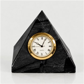 Pakistan Onyx Pyramid Watch, Black 8cm