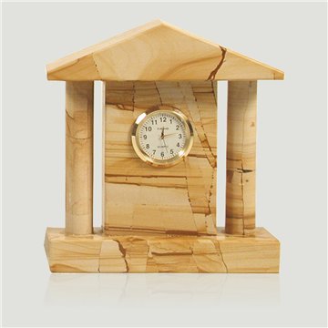 Pakistan Onyx Temple Watch, Multigreen 14x13cm