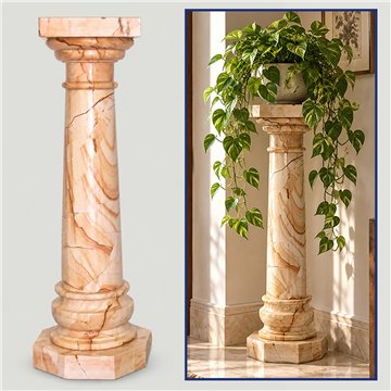 Pakistan Onyx Pillar, Paesina 118cm