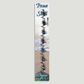 Pulsera Abalón con cierre metal. 20.  Modelos: Delfines SURTIDOS