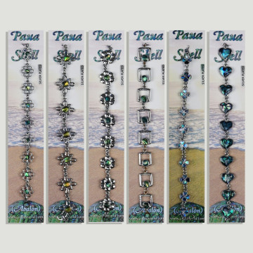 Pulsera Abalón con cierre metal. 32.  Modelo: Surtidos