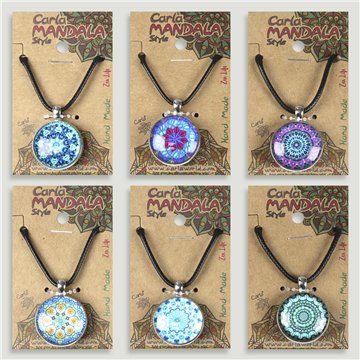 Double-sided pendant. 33. Blue Mandala. Assorted
